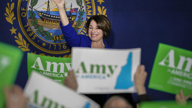 Presidential Candidate Amy Klobuchar Campaigns In New Hampshire In Final Days Before Primary 