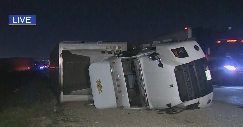High Winds Topple Big Rigs, Divert Ontario-Bound Flights To LAX - CBS ...