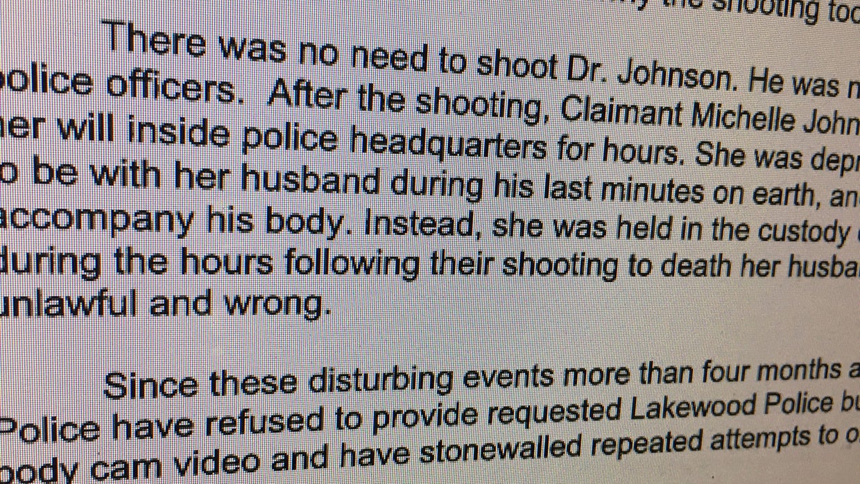 Widow Of Scott Johnson, Dentist Shot And Killed By Lakewood Police ...