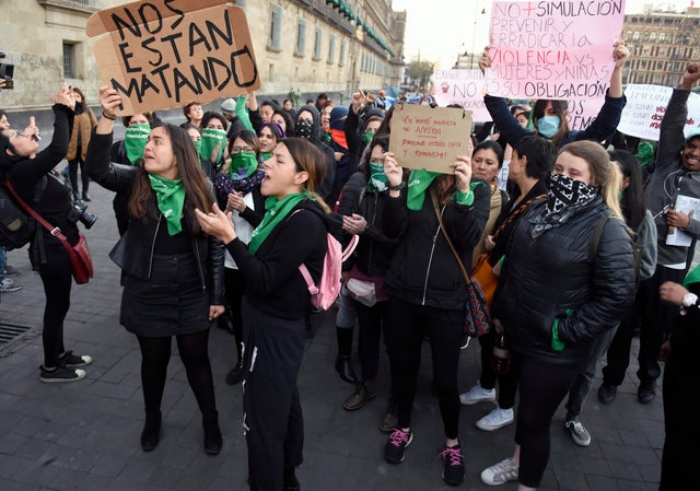 Mexico City violence protest 