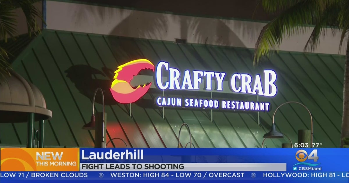 Shooting Outside Lauderhill's Crafty Crab Restaurant, Suspect Detained CBS Miami