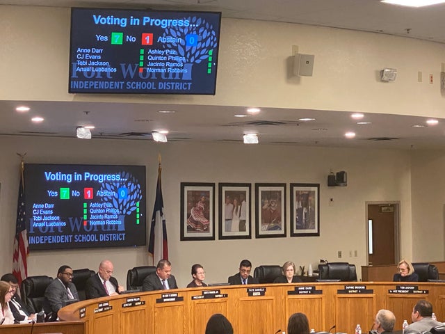 Fort Worth ISD Board of Education meeting 