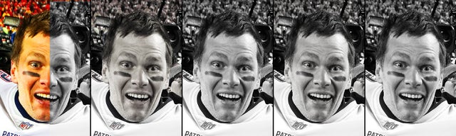 One half out of one of five Shocked Bradys 