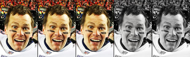 Three out of five Shocked Bradys 