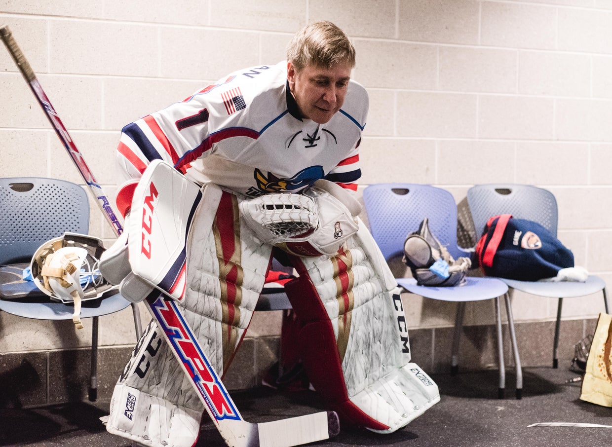 How hard is it for the average Joe to a goalie? Steve Hartman