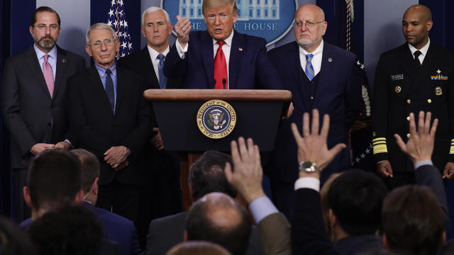 President Trump Holds News Conference On Coronavirus At The White House 