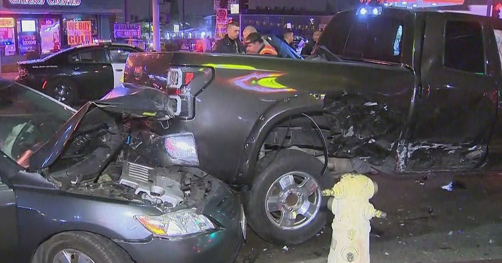 1 Hospitalized After 3Car Crash In Huntington Park CBS Los Angeles