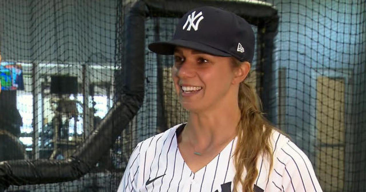 Rachel Balkovec, first female Yankees hitting coach, describes her long  journey to the top - CBS News