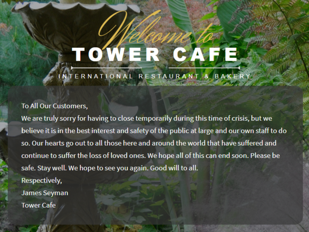 tower cafe closure 