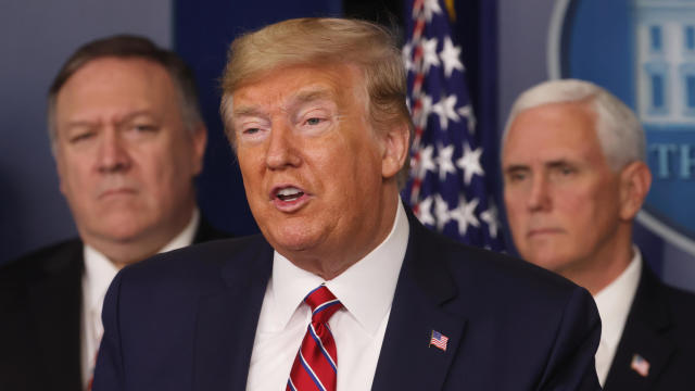 U.S. President Trump leads coronavirus task force daily briefing at the White House in Washington 