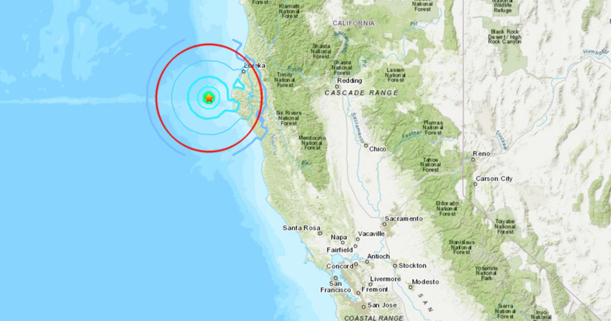 Magnitude 4.8 Earthquake Strikes Off Northern California Coast CBS