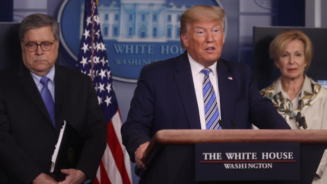 U.S. President Trump leads coronavirus task force daily briefing at the White House in Washington 