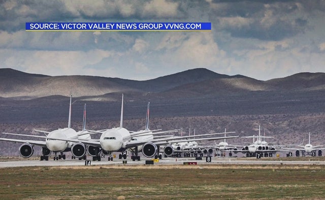 parked planes victorville
