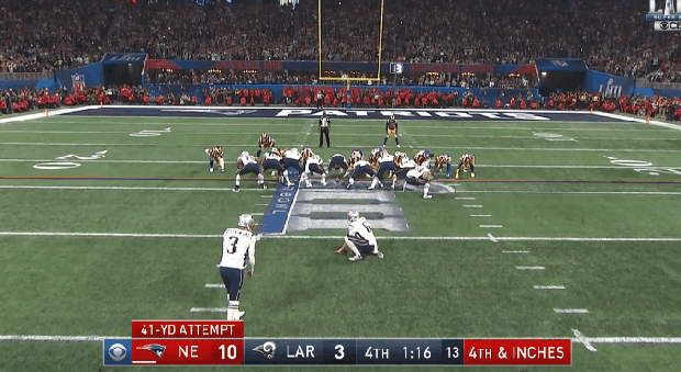 Stephen Gostkowski's Super Bowl field goal 