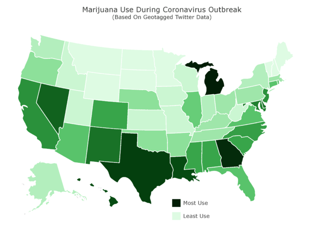 Marijuana coronavirus map 