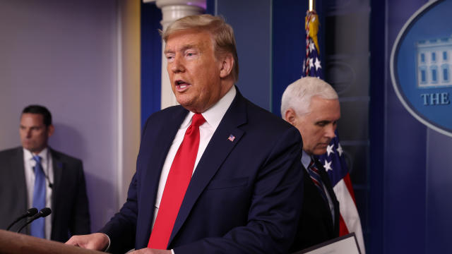 U.S. President Trump leads daily coronavirus response briefing at the White House in Washington 