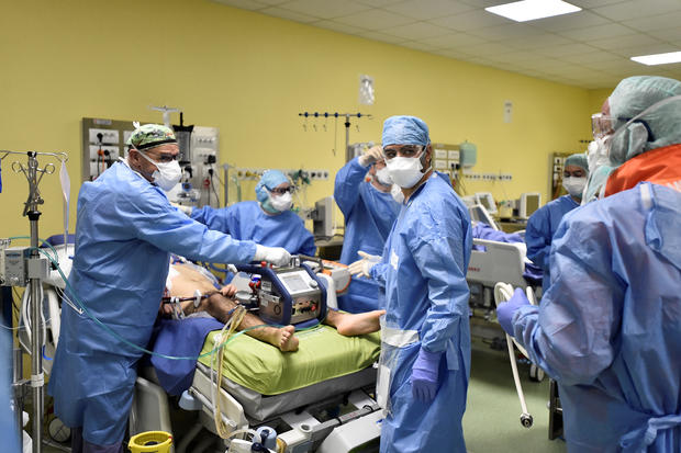 COVID-19 intensive care unit at the San Raffaele hospital in Milan 