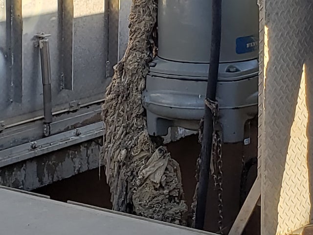 Wipes Collected on SASD Pump 3 