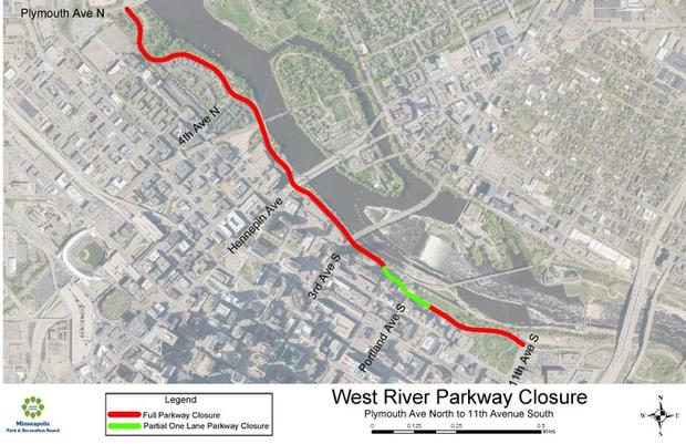 Minneapolis River Trail Closings 