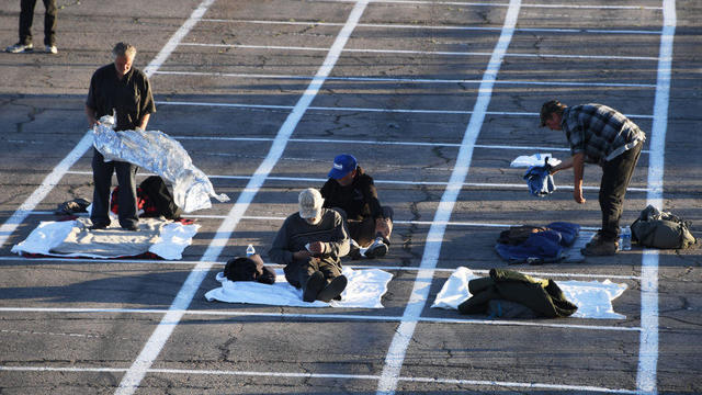 Temporary Homeless Shelter Opens At Cashman Center In Las Vegas 