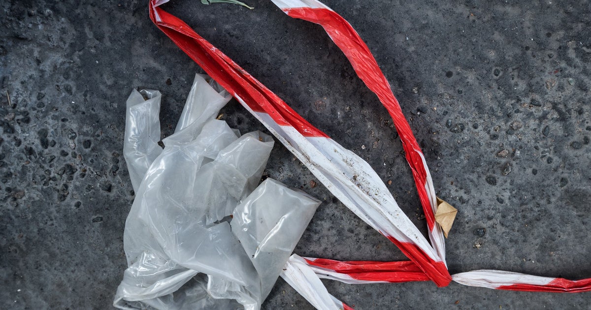 Coronavirus Discarded Gloves Litter Public Spaces CBS Los Angeles