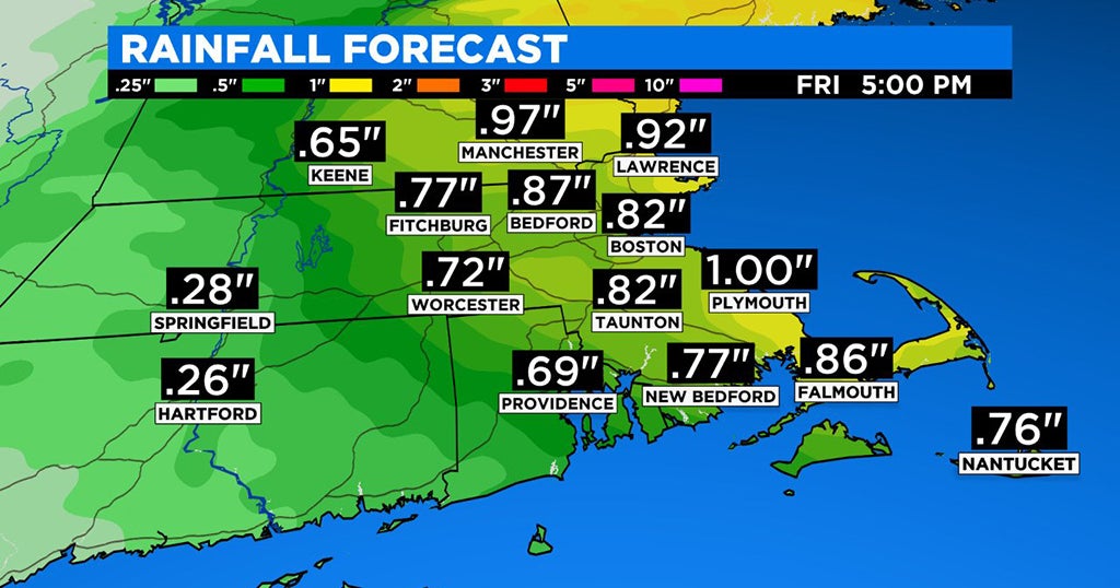 Boston Weather: Soaking Rain System On The Way - CBS Boston