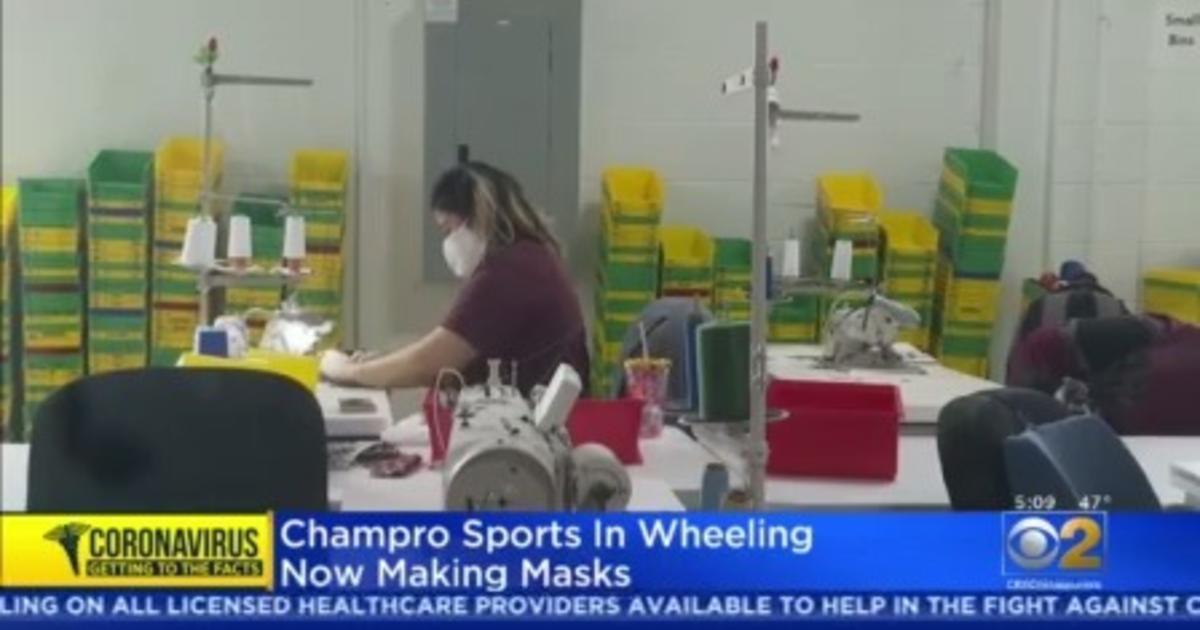 Champro Sports In Wheeling Now Making Masks - CBS Chicago