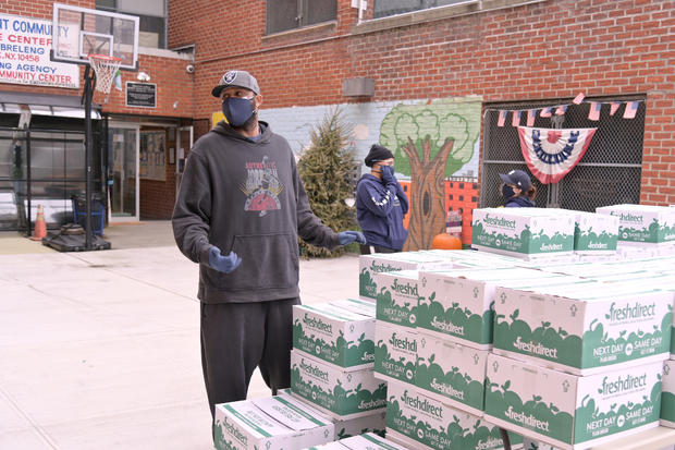 CC Sabathia Distributes Pantry Boxes To Boys And Girls Club Families In The Bronx 