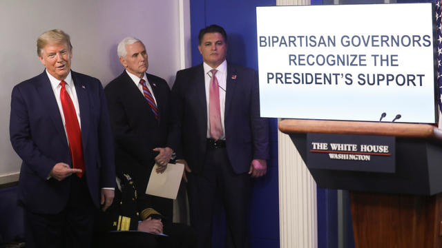 U.S. President Trump leads daily coronavirus response briefing at the White House in Washington 