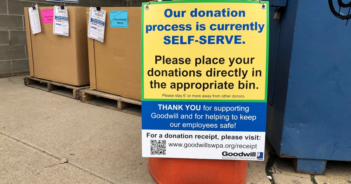 Coronavirus Changes Goodwill Sets Up NoContact, SelfService Donation