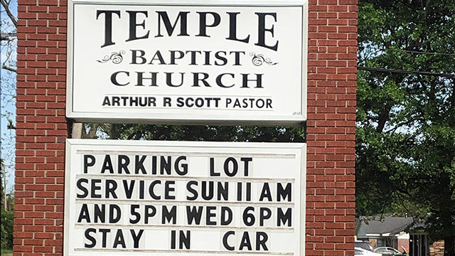 Virus Outbreak Drive-In Church 