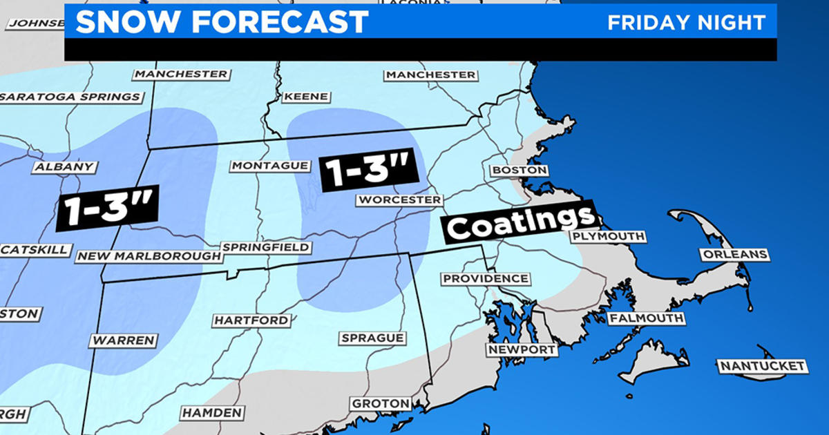 Boston Weather Cool Finish To Week And A Chance Of Snow CBS Boston