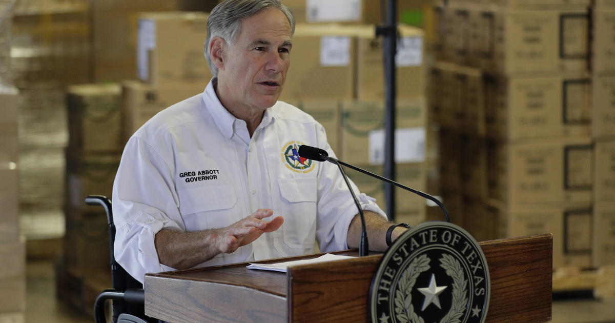 Texas governor announces initial plan to reopen economy CBS News