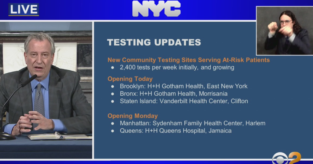 Coronavirus Hot Spots New York City Expanding COVID19 Testing To