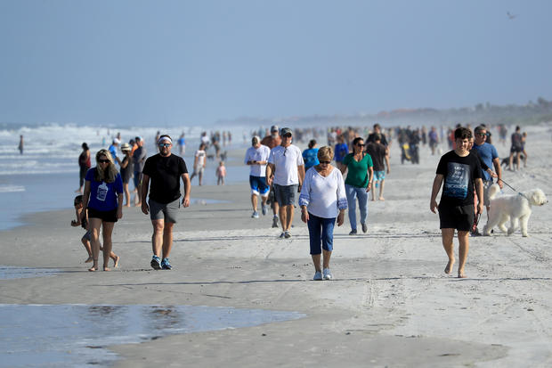 Jacksonville, Florida Re-Opens Beaches After Decrease In COVID-19 Cases 