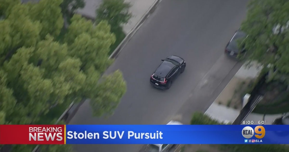Stolen SUV Suspect Taken Into Custody After High-Speed Chase - CBS Los ...