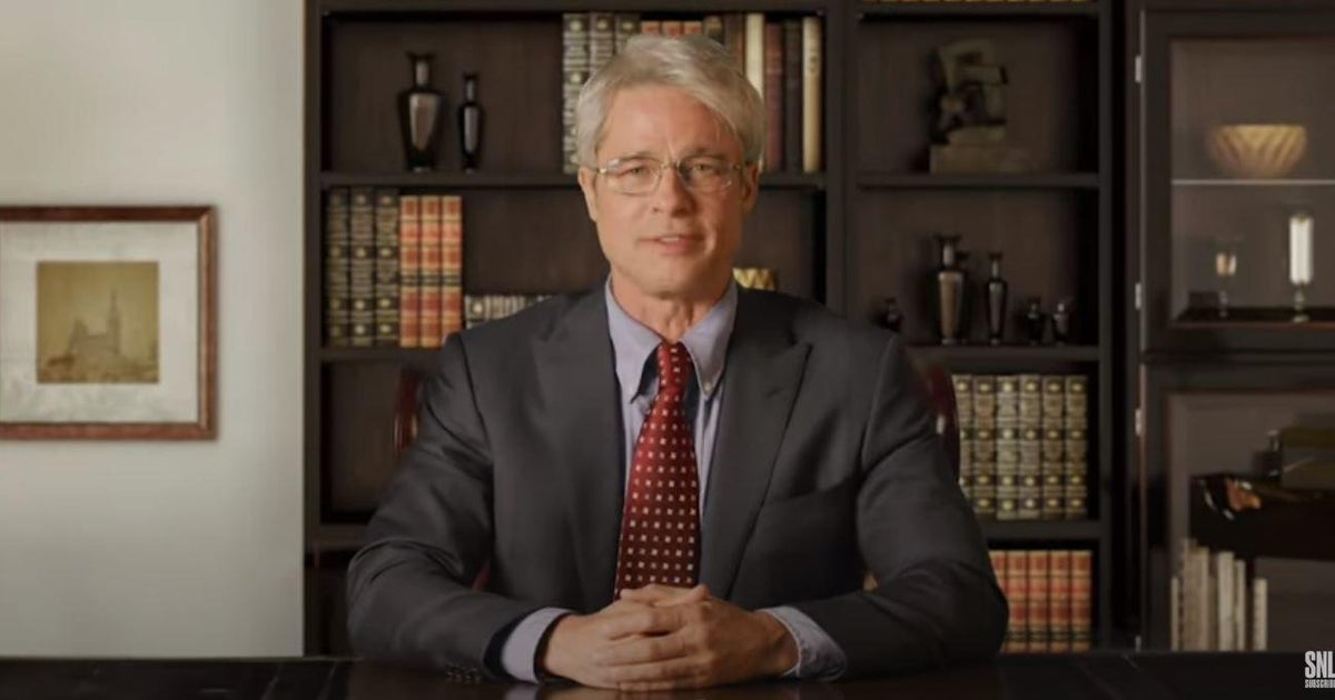 Brad Pitt portrays Dr. Anthony Fauci on "Saturday Night Live" CBS News