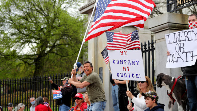 Reopen America Rally Held In Boston As Pandemic Lockdowns Continue 