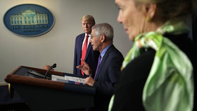 The White House Holds Daily Briefing On Coronavirus Pandemic 