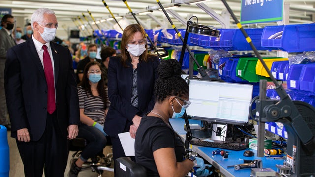 Mike Pence at GM plant &mdash; ventilators 