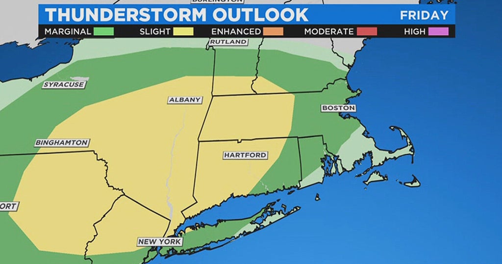 Boston Weather: Severe Thunderstorms Possible Friday Afternoon - CBS Boston