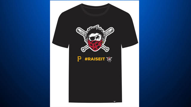 Pirates Debut New T-Shirt With 'Jolly Roger' Wearing Bandana As Face Mask,  Proceeds Donated To Charity - CBS Pittsburgh