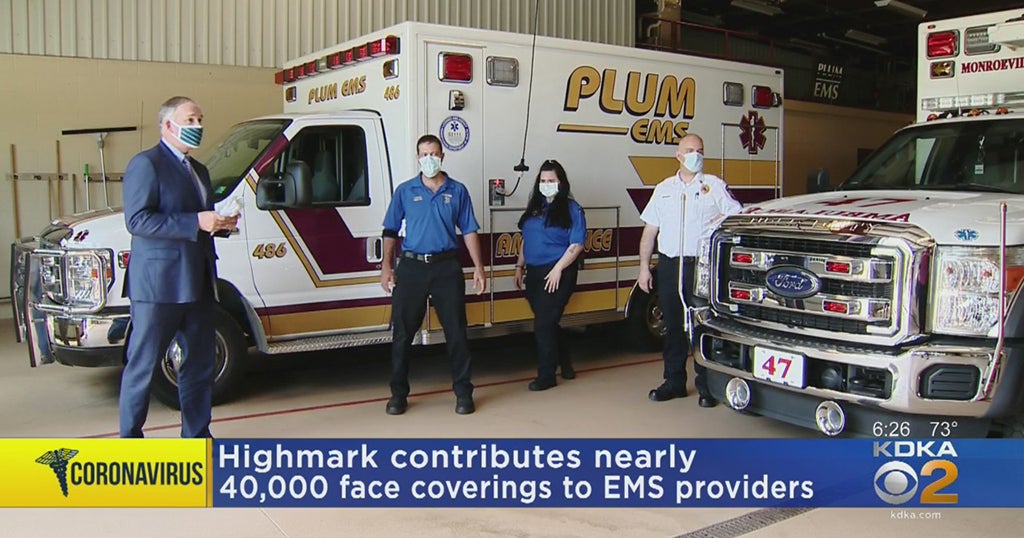 Highmark Donates Nearly 40,000 Cloth Face Masks To EMS Providers - CBS ...