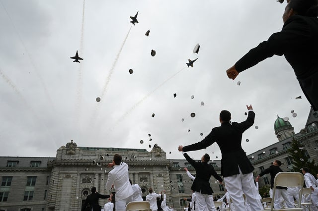 The United States Naval Academy holds the fifth swearing-in event for the Class of 2020 