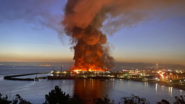 San Francisco Fisherman's Wharf Pier 45 Fire 
