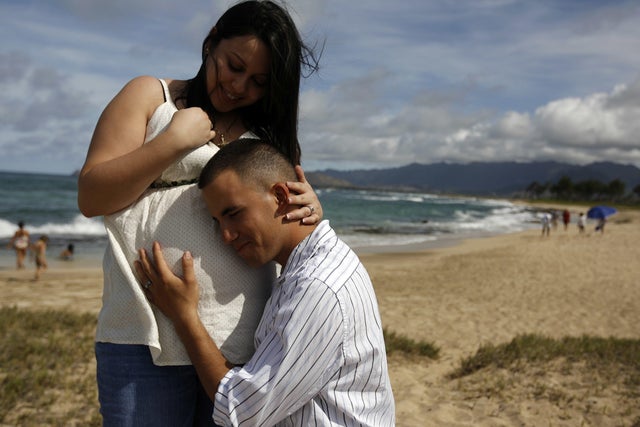 US marine, Cpl Walter Serrano (21) with 