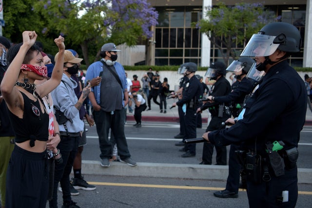 George Floyd protests in Los Angeles