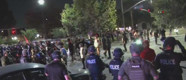 9 Arrested In Violent Fontana Police Protests 