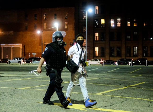 Protests Continue Around Detroit After Police Officer Allegedly Punched Woman 