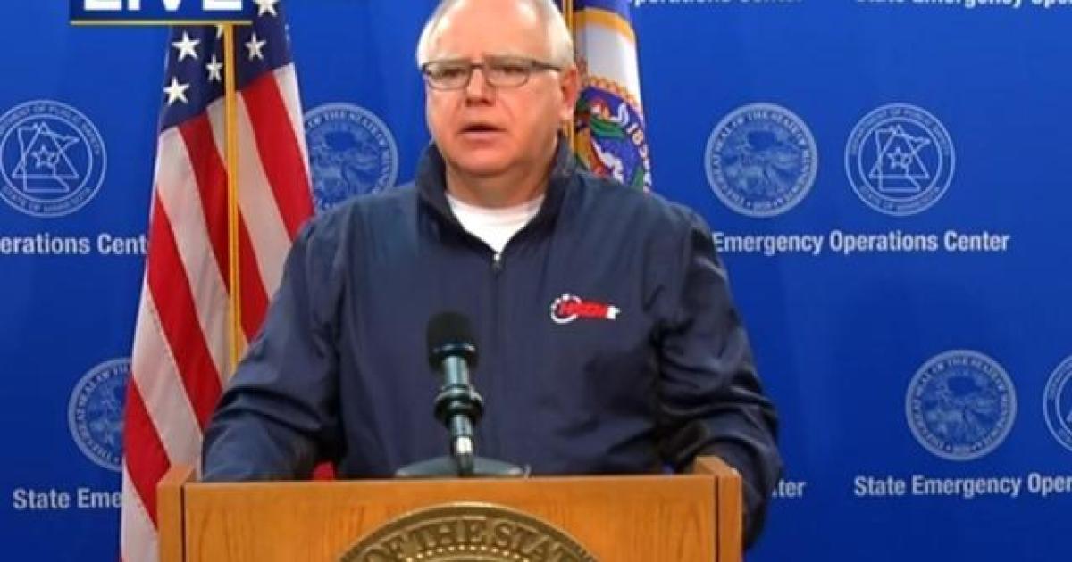 Minnesota Governor Tim Walz Says Majority Of Protesters Are From Out Of ...